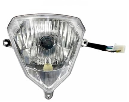 Streetparts24 Frontscheinwerfer 12V passend für Beta RR 50 – Scheinwerfer Licht Lampe mit E-Prüfzeichen – Ersatzscheinwerfer für Moped
