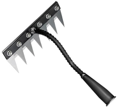 XIAOBAN 5/6/7/8 Denti Giardino Mano Rastrello Strumento Fattoria Diserbo Scarificatore Erpice Agricolo Giardino WeedingTool Metallo Erpice Chiodo