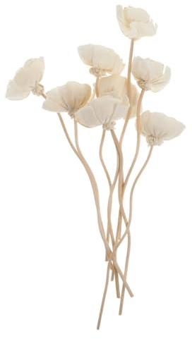 BESTYASH Aromatherapy Rattan Sticks Flower Shape 8 Pack Natural Reed Diffuser Accessories for Essential Oils Home Bedroom Office Relaxation Scent