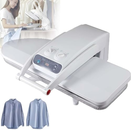 Prensa de planchado a vapor, máquina de prensa de vapor comercial resistente con pantalla LED, para ropa de cama y ropa de cama