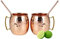 A29 KUPFER-COCKTAILS 29 Becher/Tasse aus 100% massivem, reinem Kupfer (16 Unzen/2er-Set, gehämmert)