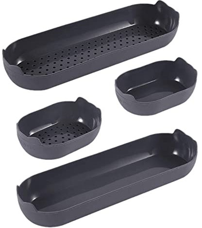 JINGLING Stampo per pane hot-dog – 4 stampi per pane francese, vassoio per baguette in silicone antiaderente – Stampo per per torte, fudge, pane di mais, lavabile in lavastoviglie