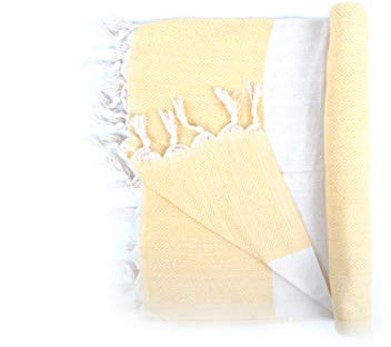 Bonamaison 100% Baumwolle Türkisches dünnes Hamamtuch, Pesthemal, Badetuch, Strandtuch, 98 X 172 Cm - Hergestellt in der Türkei