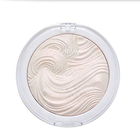MUA Makeup Academy Poudre surlignante scintillante, Peach Diamond – Finition brillante hautement pigmentée, 8 g