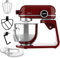 Cecotec Impastatrice Twist&Fusion 4500 Luxury Red 800 W, Corpo in alluminio fuso, Motore DC, 8 velocità, Vaschetta in acciaio inox da 5,2 L, Rosso, Vaschetta acciaio inox, Rosso, 8 velocità, LED