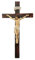 DRW Crucifijo de Resina Pintada a Mano 25 cm