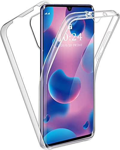 Hülle für Xiaomi Redmi A1 / Redmi A2 360 Grad Transparent Silikon Schutzhülle Durchsichtig Beide Seiten Doppelseitig Full Body Vorne und Hinten Stoßfest Case (Xiaomi Redmi A1 / Redmi A2)