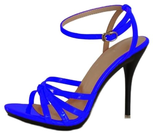 MINITOO Sandales sexy pour femme avec talon - Slingback - Talon pointu - Chaussures d'été