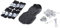 Jeenuuder Schuhe zum Vertikutieren Von Gartengras, Metall + PP, Selbstnivellierende Epoxidwerkzeuge, Rasenstanzschuhe, 57 Mm, Schwarz