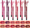 12 Farben Lip Liner Set, wasserfester, langanhaltender Lippenstift, glatter Auftrag, matter Lippenstift, hochpigmentierter, natürlicher Lippenstift, Lippen Makeup Soft Pencils Set