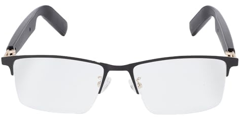 Jectse Filtrado de Luz Azul, Llamadas a Mano, Radio de Música, Actualizaciones de Tráfico Meteorológico de Ruta con Gafas Inteligentes con Altavoz, para Trabajadores Remotos,