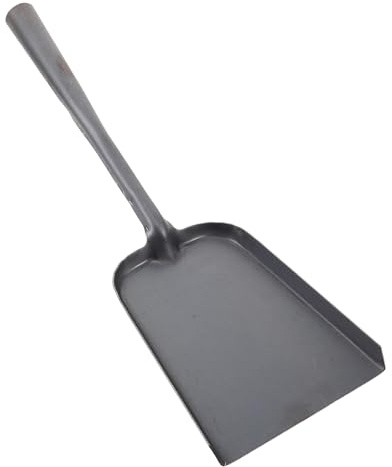 Ipetboom Paletta in Metallo per Carbone per Focolare Braciere Stufa e Barbecue Manico Ergonomico per Uso Domestico e Pulizia Efficiente