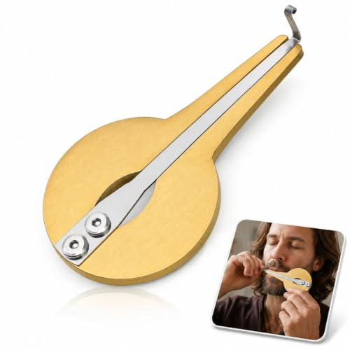 Didiseaon Metal Jaw Harp Musical Circular Mouth Instrument for Folk Music | Circular Frame and Flexible Tongue, Hand-Held Playing Position, Clear Resonant Pluck, for Folk Practice Rhythm and Sound Play