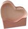 Herzförmige Servier Platte, 5 Stück Kleine Teller, Mini Teller Snack-Servier Platte Mit Basis Rosa Herzform Salat Platte Kunststoff-Teller Für Die Küche(5 Platter with Hoder