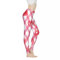 ZSOSIXDEAL Stretch-Leggings für Damen, Yogahose zum Joggen, Sport, weich, langlebig, Gr, Rose Love Plaid, XL