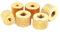 Écrou moleté en laiton M2 M2.5 M3 M4, 10 pièces, écrous à serrer à la main, moleté cylindrique torsadé, écrou en cuivre(M2-10pcs)