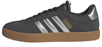 adidas Women's VL Court 3.0 Shoes, Carbon/Silver met./Gold met., 9.5 UK