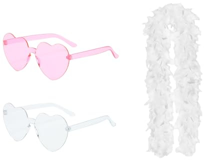 Syylqyr 3PCS White Feather Boa, Feather Boas Multipack for Women Girls Suitable Dance Performances Weddings Party Fancy Dress Accessories Role Play Home Decor