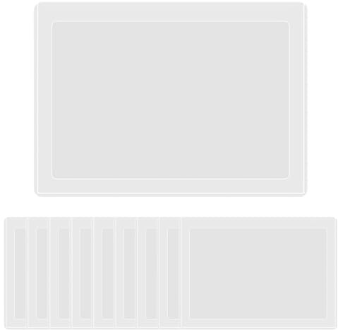 ZSUIQIN 10 Piezas Fundas de Fotos, Protectores de documentos, A3 Modelo reforzado Clear Rigid Plastic Sleeves para Álbumes, Documentos A3 y Colecciones (Modelo horizontal)