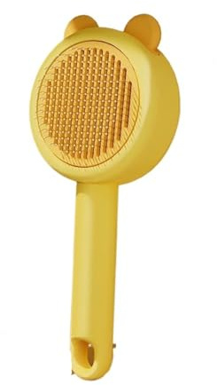 1 pz Pettine for gatti Pettine speciale for orecchie di coniglio for rimuovere l'ago for capelli fluttuante Spazzola for cani for animali domestici Forniture for artefatti for la pulizia(YELLOW)