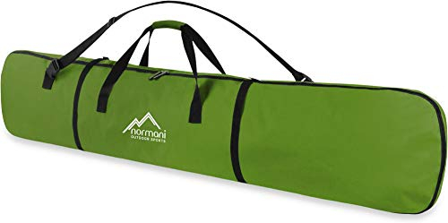 normani Snowboardtasche 166 cm - mit Tragegurt + Schultergurt, doppelter Polsterung, Adressfeld Farbe Limette