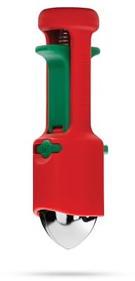 Dreamfarm Hullapit 3-in-1 Fast & Easy Strawberry Huller, Cherry Pitter & Olive Pitter - Red/Green