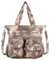 AngelKiss Handtasche Damen Schultertasche Multifunktionale Umhängetaschen Gewaschenes Veganes Leder Wasserdicht mit Reißver Schlusstaschen
