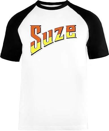 Vendax Suze Unisex Baseball T-Shirt Manches Courtes Homme Femme Blanc Noir