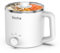 Vocha Elektrische Hot Pot Topf, 1.6L Kleiner Elektrischer Kochtopf, Tragbare Schneller Nudelkocher, Multikocher für Suppe/Ramen/Pasta/Haferflocken/Ei, 250W/600W