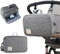 Bizcasa Bolso Carro Bebé, Multifuncional Bolsa Organizadora de Cochecitos con Correa para el Hombro, Utilizado como bolso de mano, Universal Impermeable Bolsa Organizador de Cochecito (Gris)