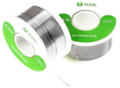 2UUL - Alambre de soldadura de 0,3 mm de diámetro, 100 m, 183 grados, 50 g