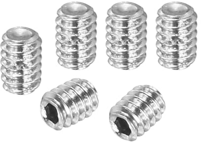 PATIKIL 100 Pezzi Viti Senza Testa Esagonale, M2x2mm Bullone Viti di Arresto Acciaio Inossidabile 304 Viti Esagono Incassato per Riparazione di Maniglie Porte Apparecchi di Illuminazione