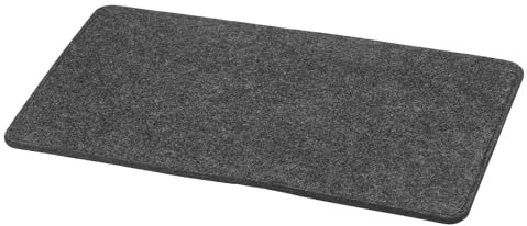 QUARKZMAN Base Moldeadora De Fieltro 14 X 7 Pulgadas Rectangular para Bolso Inserto De Base Moldeadora con Esquinas Redondeadas para Bolso Bandolera Mochila Gris Oscuro