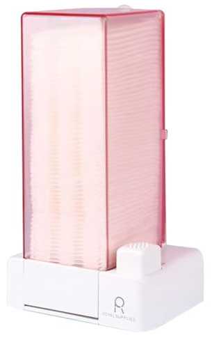 Ounfhtrttk Dispensador Automático de Discos de Algodón, Organizador de Cosméticos A Prueba de Polvo para Toallitas de Maquillaje y Uñas, Tipo Prensa, Sin Pelusa