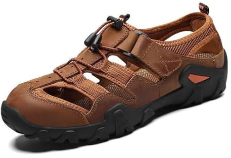 Hixingo Sandales Homme, Randonnée Été Chaussures Légères Respirantes, Confortable Antidérapantes Sandales Décontractées pour Randonnée, Plage, Marche, Extérieur