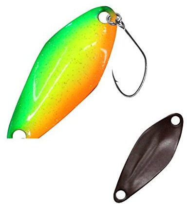 FTM Spoon Tremo 2, 9cm - Forellenblinker zum Ultra Light Angeln auf Forellen, Forellenköder zum Spinnangeln, Spinnköder, Blinker, Farbe:Rainbow/braun, Gewicht:2, 3g