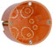 Voxura Hohlwanddose Gerätedose Schalterdose Abzweigdose Orange Unterputz UP HW Ø 68mm 61mm Tiefe tief 50 Stück