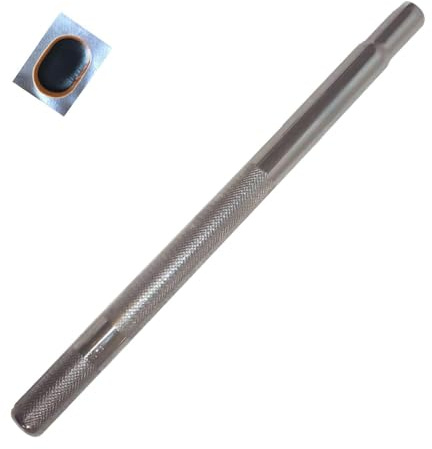Tige de selle de vélo en acier cannelé Ø 24 mm / 400 mm avec rustines tubulaires