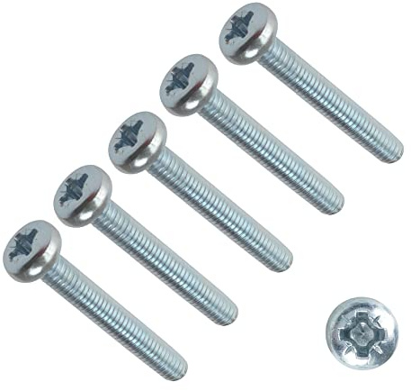 TERF® M3 X 35mm Pozi Pan Machine Screws M3 (3mm) X 35mm Pozi Drive Pan Head Machine Screws (Bolt) - Pack of 25