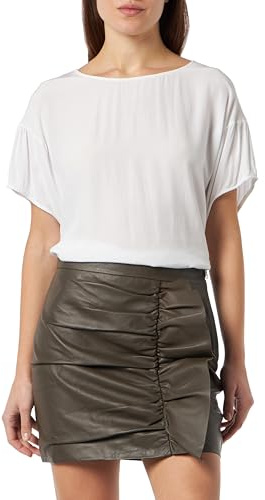 NAEMI läderkjol för kvinnor 19227090-NA01, taupe, S, toupe, S