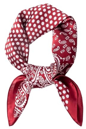 KOOYOL Seda Bufanda Pañuelos Cuello Fulares Chiffon Bufandas Pañuelo de Cuadrado Chales Mujer