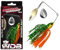 Wild Devil Baits Multi Tail Spinnerbait Spinner Bait Kunstköder Spin Jig Angelköder Barsch Hecht Zander (Fire Tiger, 15g)