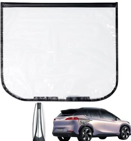 Magnetiskt EV laddare portskydd – universellt transparent regntätt skydd för elbilladdningsportar | Allväder, UV-resistent, vattentätt och snöskydd passar de flesta EVs