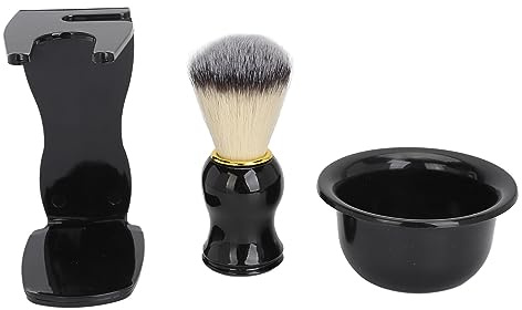 Para el kit de cuidado de barba, para el cepillo de barba de bolsillo con soporte para soporte y jabón, limpieza de cabello para hombres y diseño para los hombres para el uso