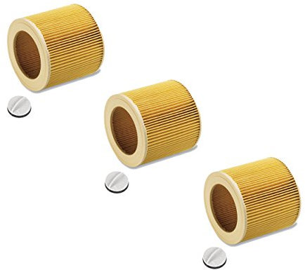 Cartuchos Filtro para aspiradora en húmedo/seco húmedo aspirador/aspiradora multiusos/Lavado Aspiradora Kärcher A2204 wd2 WD3 MV2 MV3 wd2.200 wd3.500 P WD 3.200 WD 3.300 M WD 3.500 P como 6.414–552.0