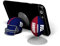 NFL Sports Suckerz New York Giants Football & Helmet Phone Stand