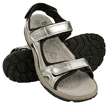 Zerimar Sandales en Cuir Femme - Sandale Randonnée d'Été pour Sport et d'Extérieur - Confortables et Durables