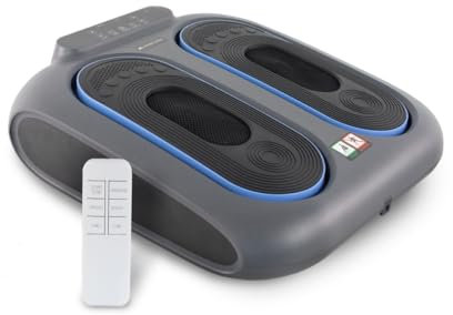 Mobiclinic, Fußmassagegerät, Vibration 10 Geschwindigkeitsstufen, 5 Programme, Timer, Fuß- und Beinmassagegerät mit Vibration, Fernbedienung und Bedienfeld LED, VIBFIT