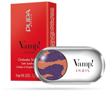 Pupa Lidschatten Vamp! Fusion 102 Copper Storm, Lidschatten, reine Farbe, hohe Pigmentierung, Multi-Effekt (erhältlich in 54 Farbvarianten und 7 verschiedenen Finishes)