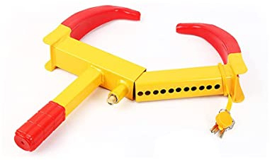 Heavy Duty Trailer Lock Wheel Clamp, Adjustable Anti-Theft Tire Lock for Car Truck Boat Trailer Automotive